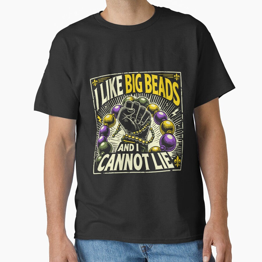 Mardi Gras I Like Big Beads Fun Celebration by LuminOrb