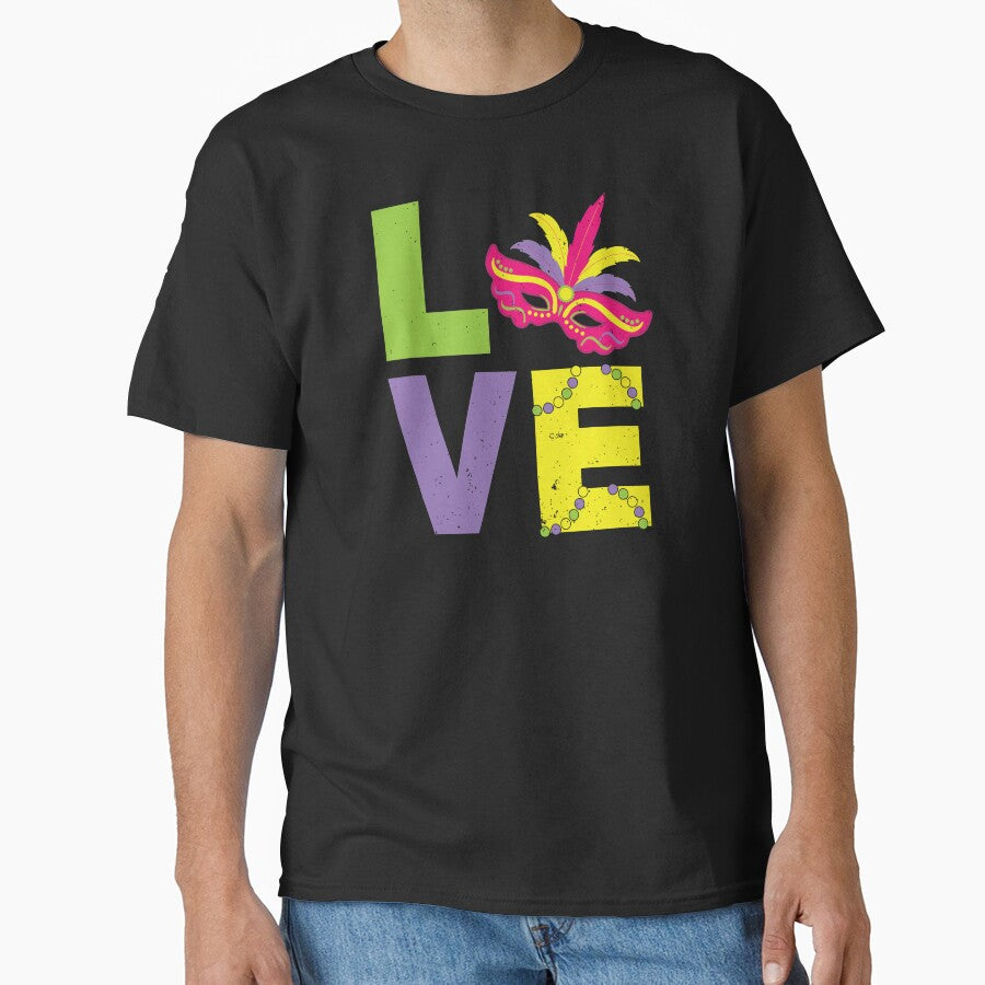 I LOVE Mardi Gras Distressed by EstelleStar