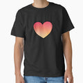 Fluorescent heart - yellow and peach by Inspirationmotivation
