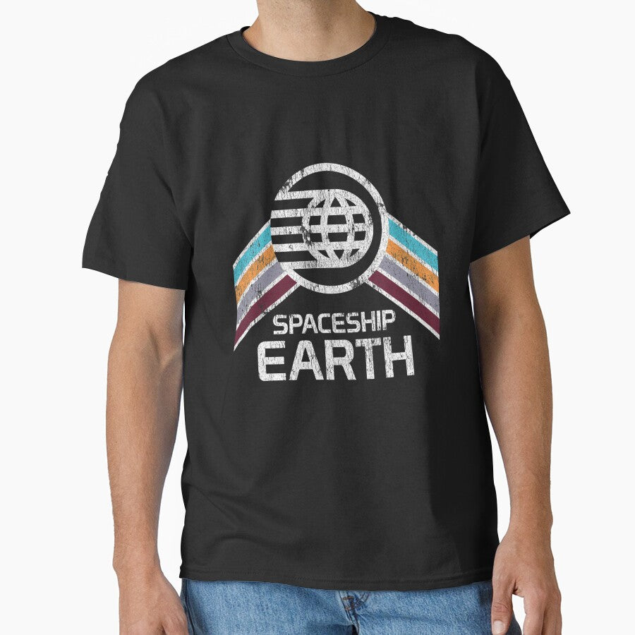 Spaceship Earth Logo In Distressed Style by SelfShop