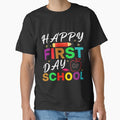 Happy First Day Of School Teacher Back To School Girls Kids T-Shirt by aymanraji