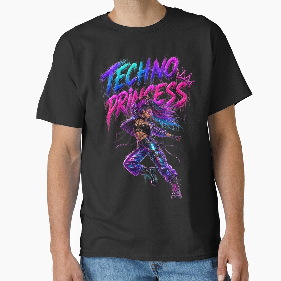 Techno princess rave music design by DAX4ART