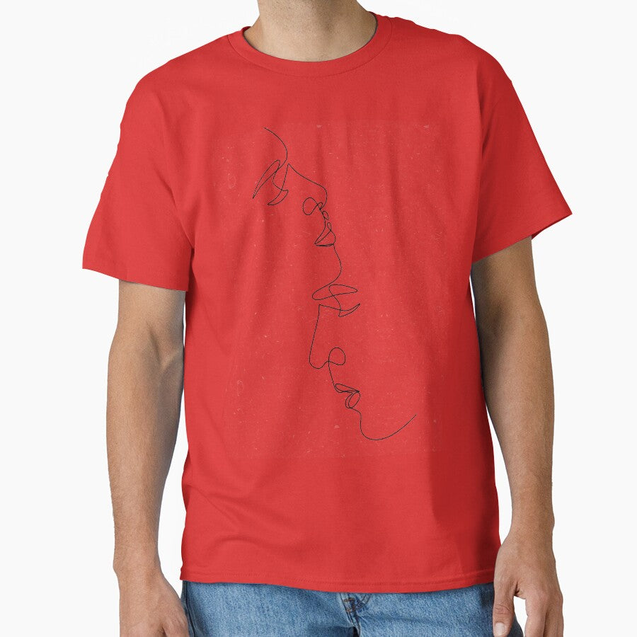 Love boho faces line abstract by products4urduke