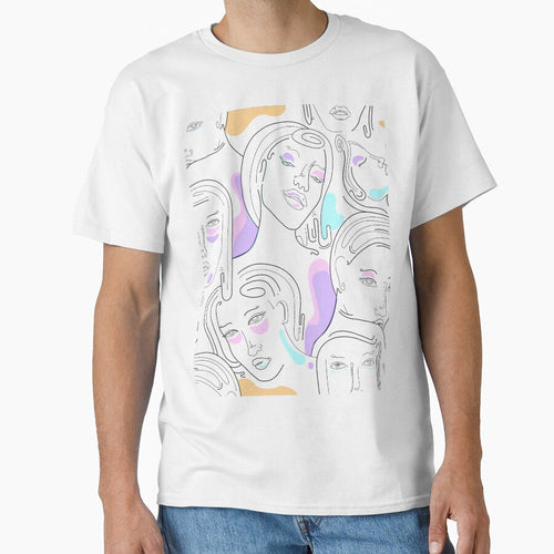 Abstract Line Art Face by Opine