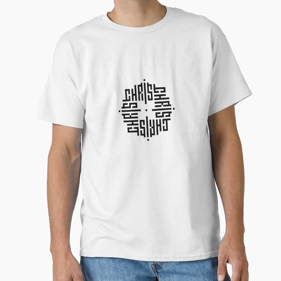 CHRIS | Black  | Modern Geometric Kufi Calligraphy | From Name to Art by FOR YOUR NAME