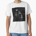 Two Face White Line Art by shaang