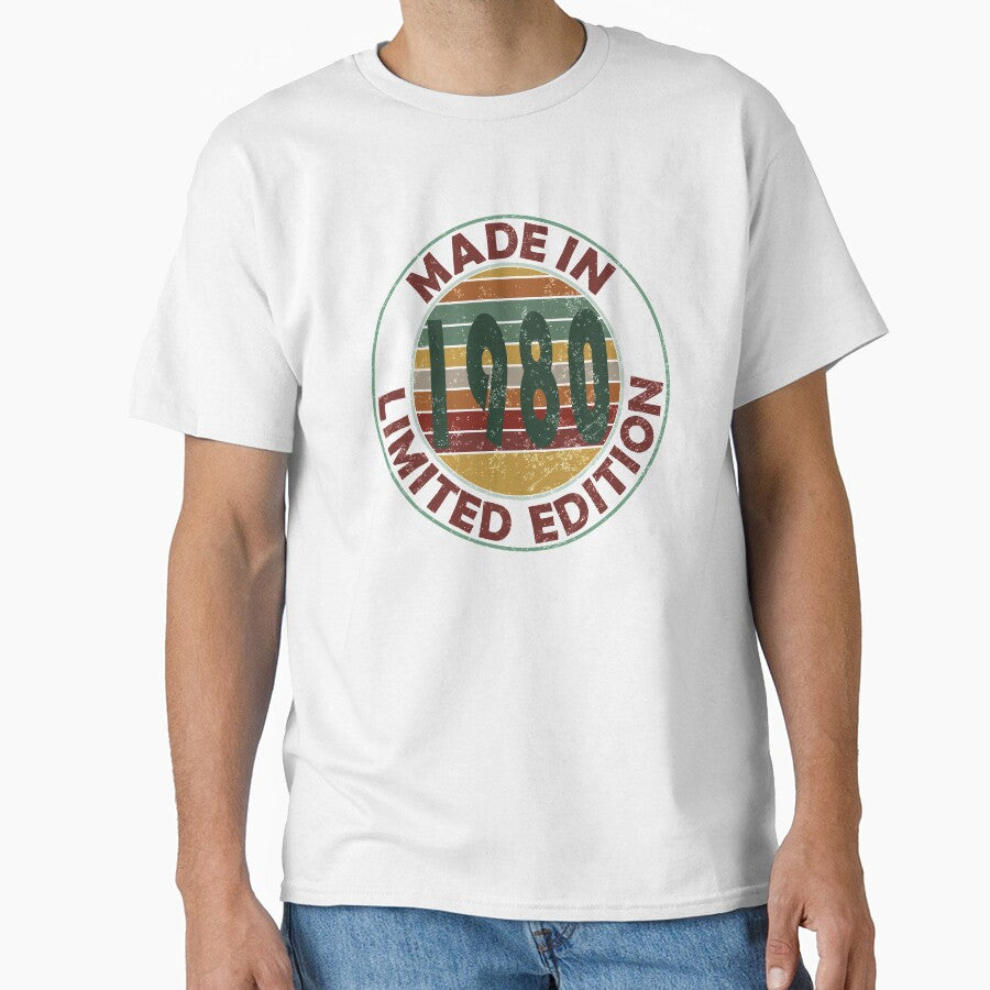 Made In 1980 Limited Edition Retro Vintage by Qudkin