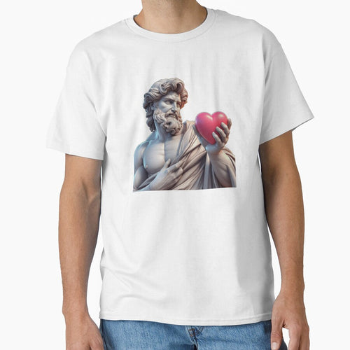 aesthetic greek statue with heart- valentines day by JK-motivation