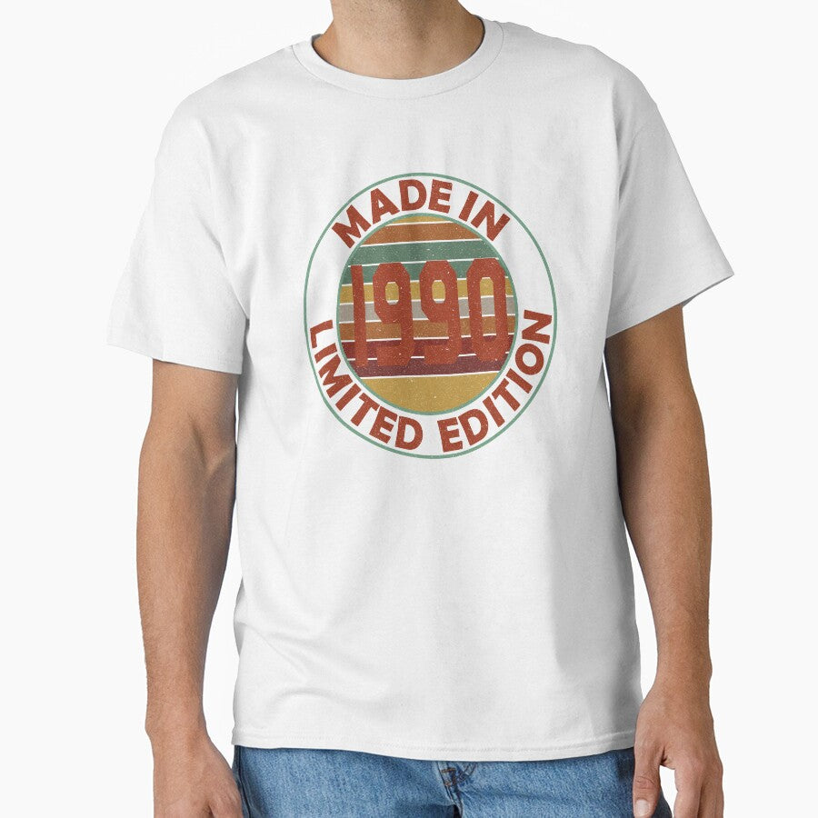 Made In 1990 Limited Edition Retro Vintage by Qudkin