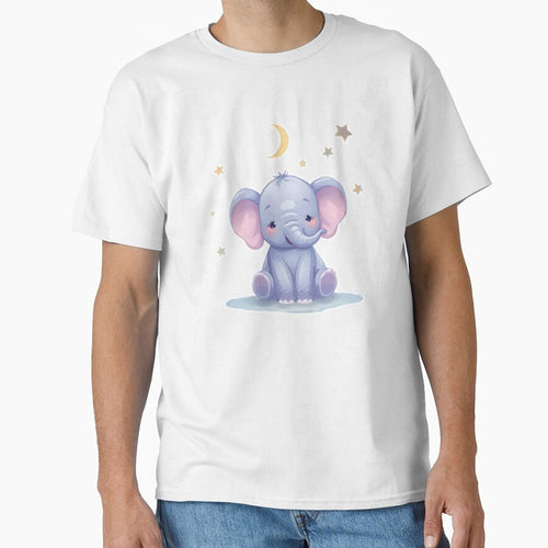 A Kawaii Baby Elephant - Pastel Blue&Lavender Palette by DigitfanStudio