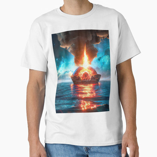 A Boat's Eye View of the Burning Cosmos - Ocean Voyage Through the Burning Universe by WBP Mart