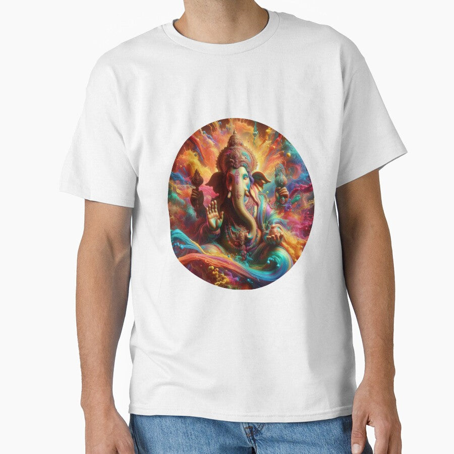 Ganesha pop art Holi festival by Toms Tee