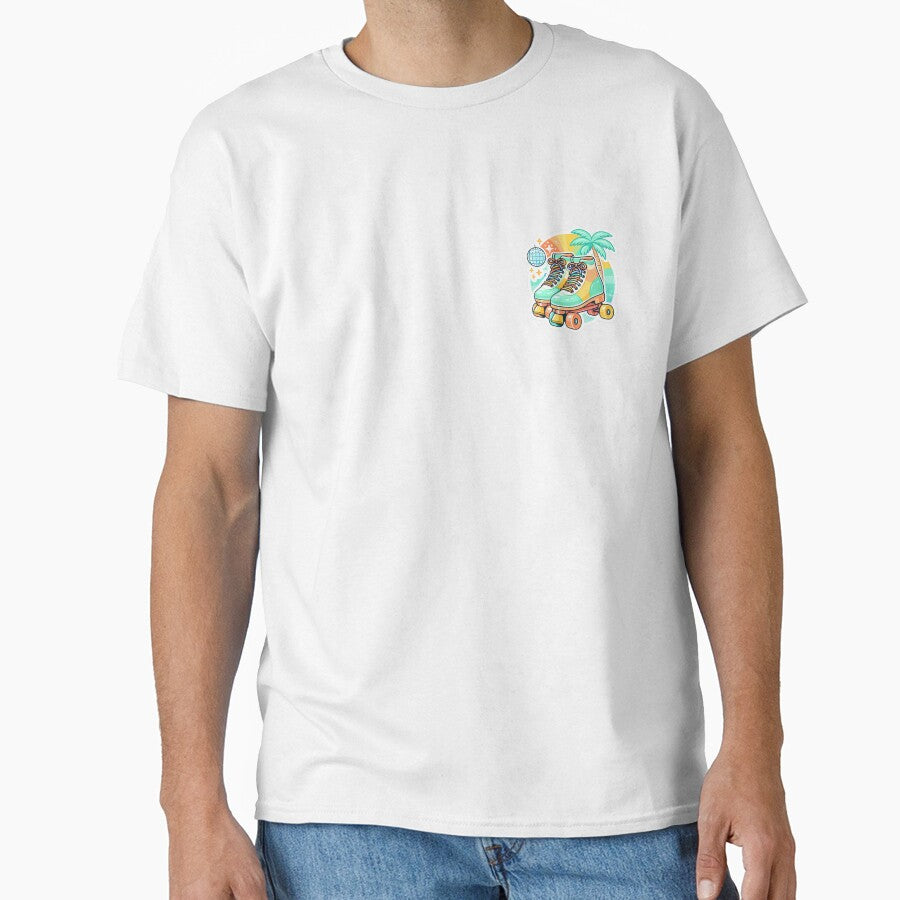 Retro Rainbow Roller Skates - Summer vibes Sticker by Art-Selling