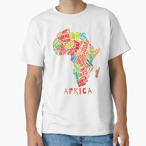 Africa Colourful Map by zastudio