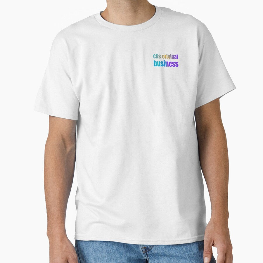 "C&S Business Logo T-Shirt – Minimalist Brand Style" by Fastdesignerr