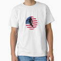 Patriotic Downhill Skiing Gifts - Snow Skiing T Shirts and Accessories by SolarFlair Designs