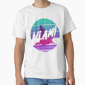 Miami Retro T Shirt by Craig Rooney
