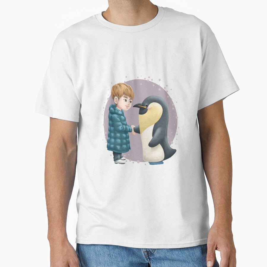 Kim Seokjin Shake Hand with Penguin by Khotekmei
