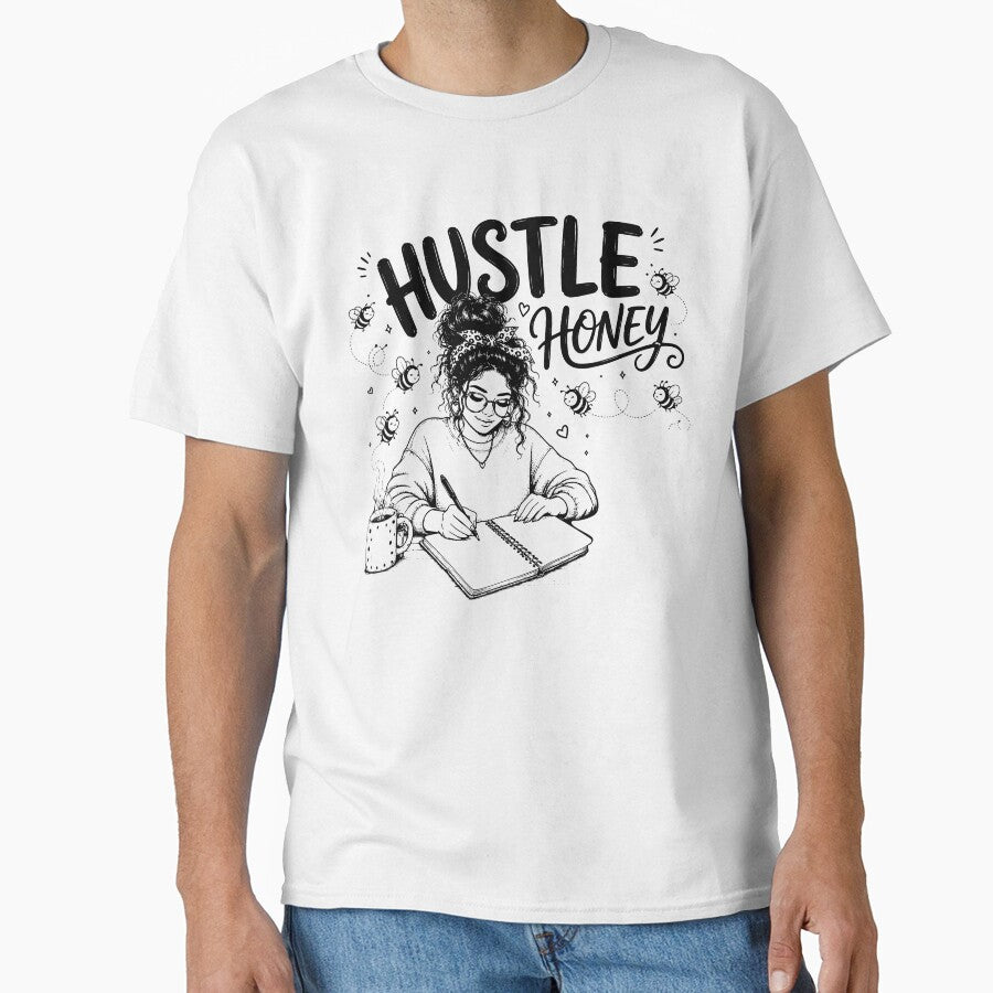Hustle Honey Girl Boss Productivity Graphic by Wearit.shop