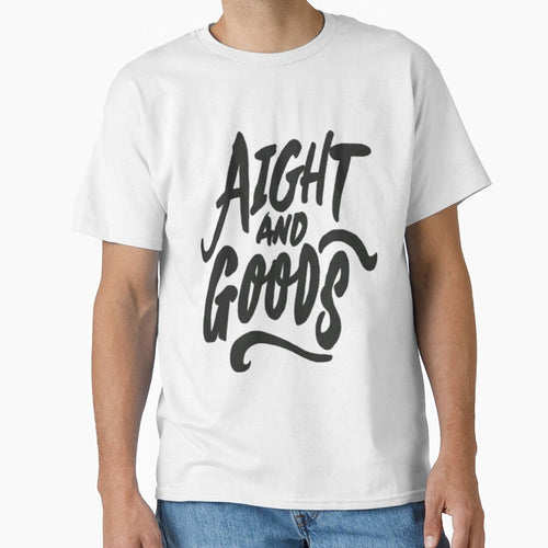 AIGHT AND GOODS Typography Logo Design by Evan-Tees
