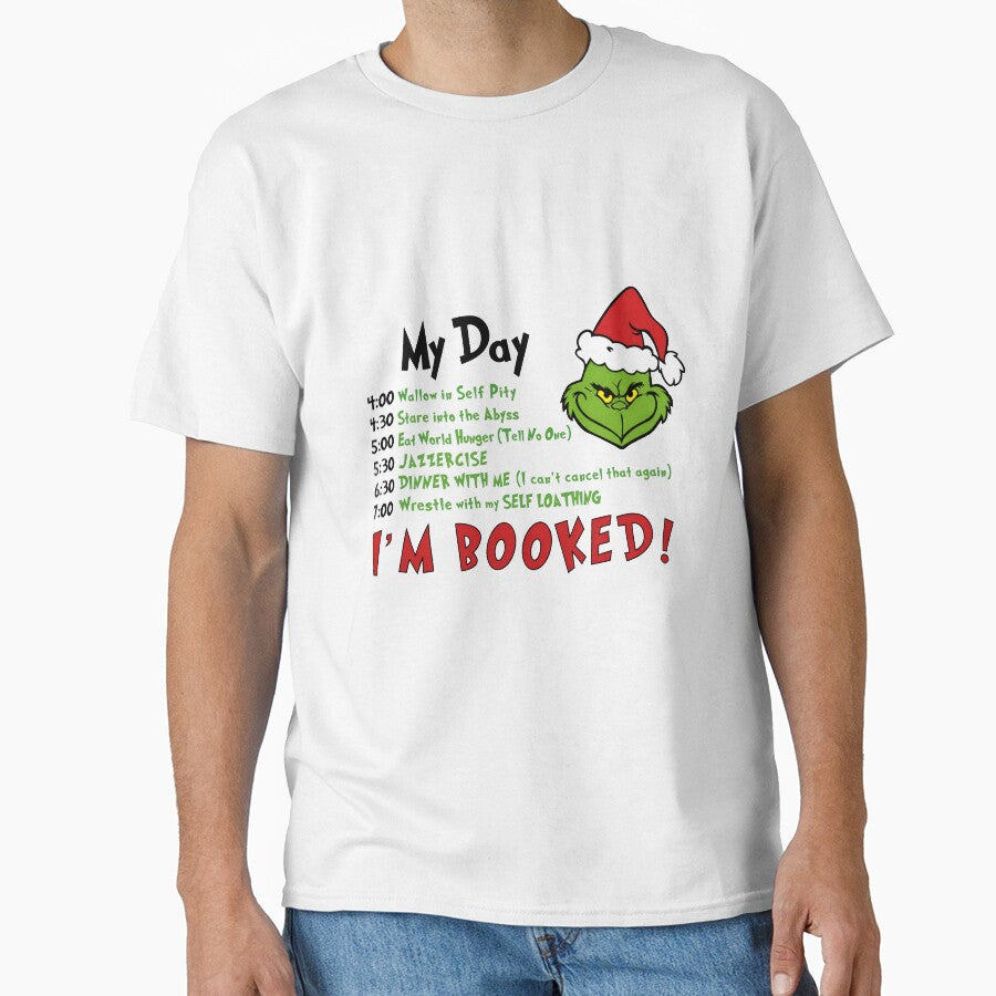 Grumpy Christmas Grinch Self Care Schedule Design by AlisonKli63932