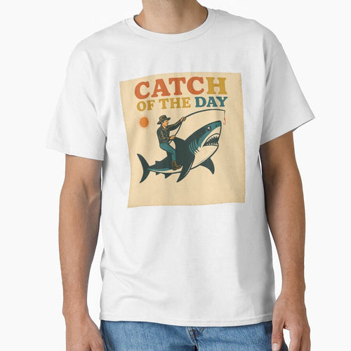 "Catch Of The Day " Funny Fisherman's humor, fishing fans,  retro flair. by Right-UR