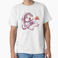 Cute Astronaut Cat Eating Pizza by ItzLacarth