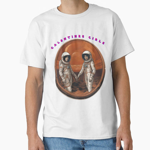 2 very  Super Cool Mars Spacewomen galentines girls thinking of galentines day gifts and exchanging galentines days wishes by sailorsam1805