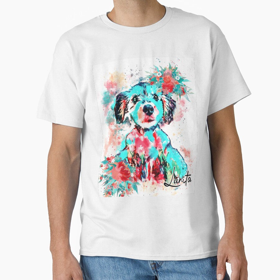 Lunita Custom dog portrait by Nora Gad