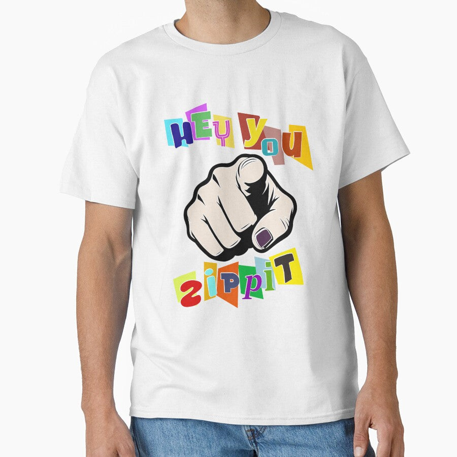 Hey You Zippit Text Art by Museum Of Non-Existing Art