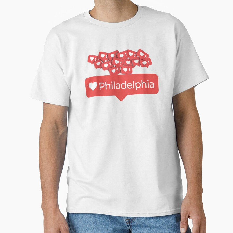 Love My Philadelphia Pennsylvania Notification Hearts by elhefe