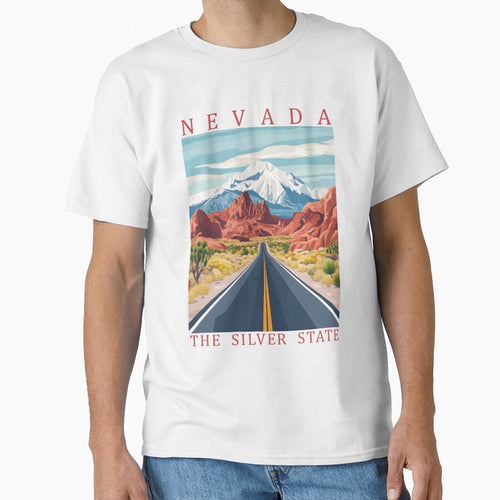 28 Nevada Travel Poster by Lucy Goosy Art