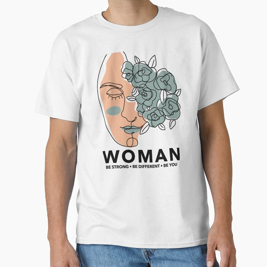 One Line Art Flowers-Line Art Woman by DiensDesign