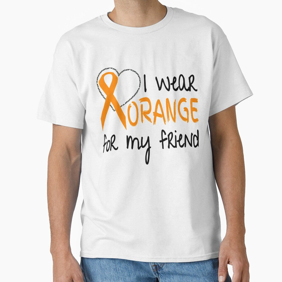 I Wear Orange for My Friend Ribbon Awareness by nikkidawn74