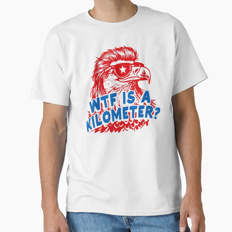 WTF is A Kilometer Patriotic Eagle Humor by AnitaBice