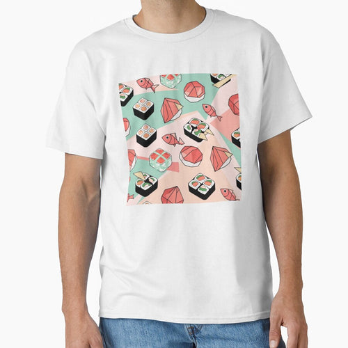 "Cute Kawaii Sushi – Playful Japanese Food Pattern" by CoachCreates