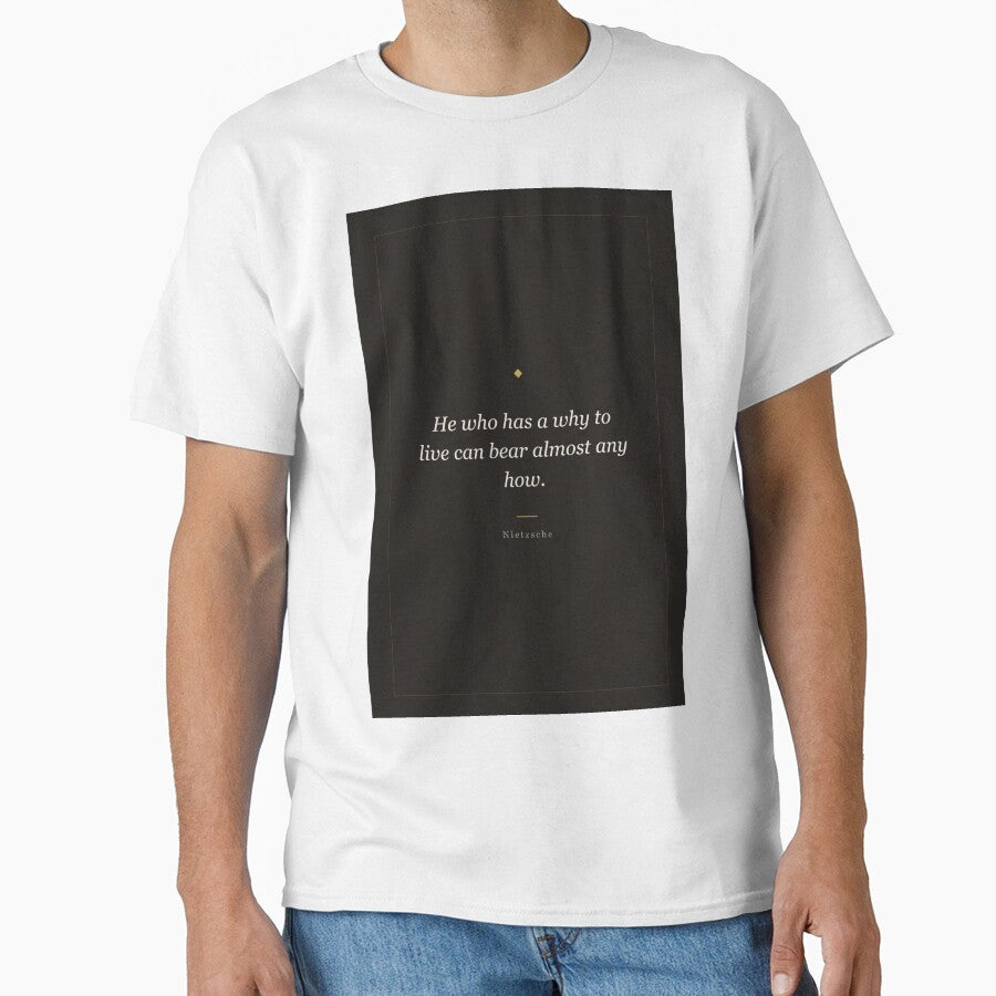 He Who Has a Why to Live - Nietzsche Philosophy Quote by ochreink