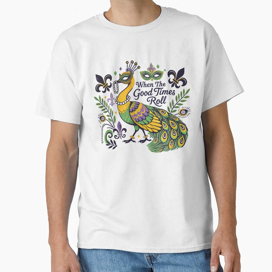 Mardi Gras Peacock When The Good Times Roll by LuminOrb