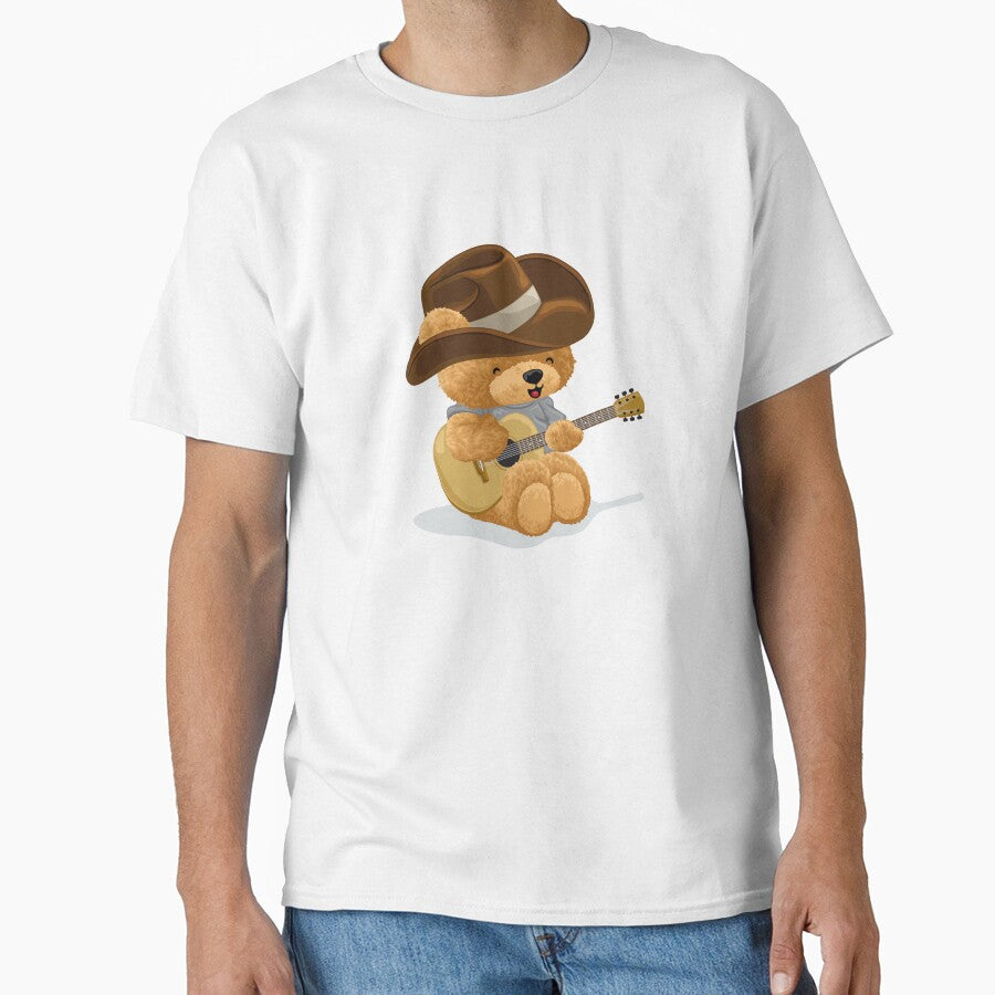 Cowboy Teddy Bear Playing Acoustic Guitar by Bhonard 21