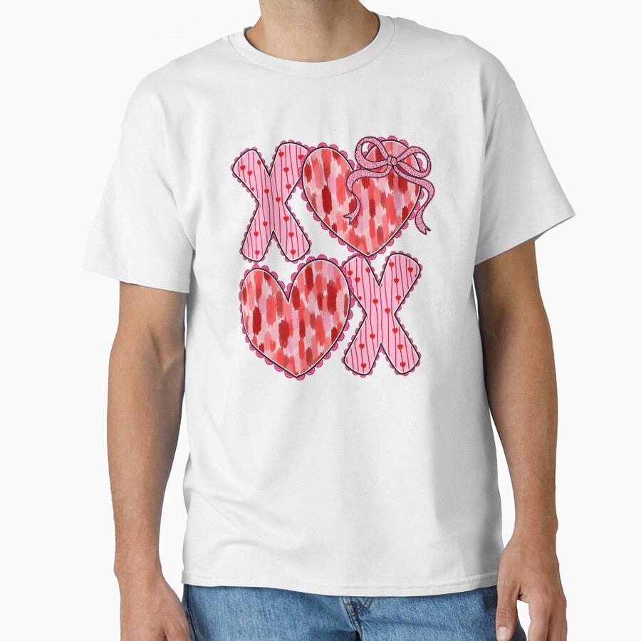 Xoxo Valentine's Day Pink Valentine Heart Valentine's Day by Innokentievic