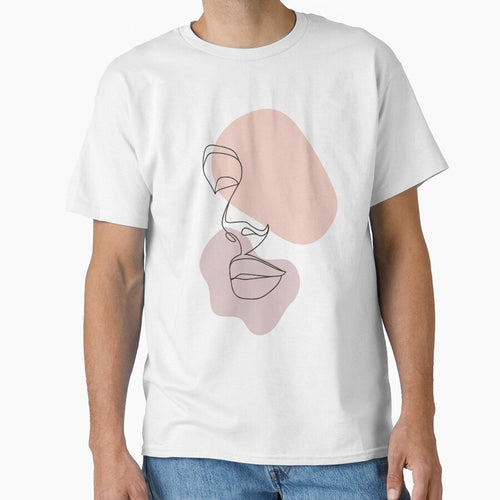 Abstract minimal female single line art (One line art) by MusesWhispers