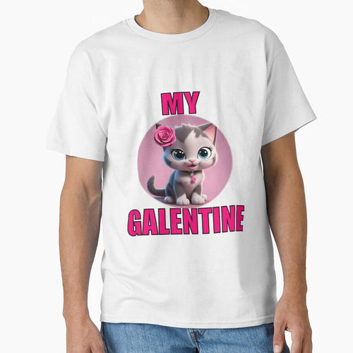 A Cute kitten on Galentines day and Galentines party, gift idea for Galentines day by sailorsam1805