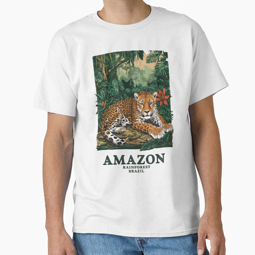 A Vintage Travel Illustration of Amazon Rainforest - Brazil by GoodOldVintage