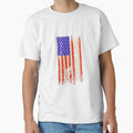 Vintage American Flag Proud Skiing by YesterDayCheck