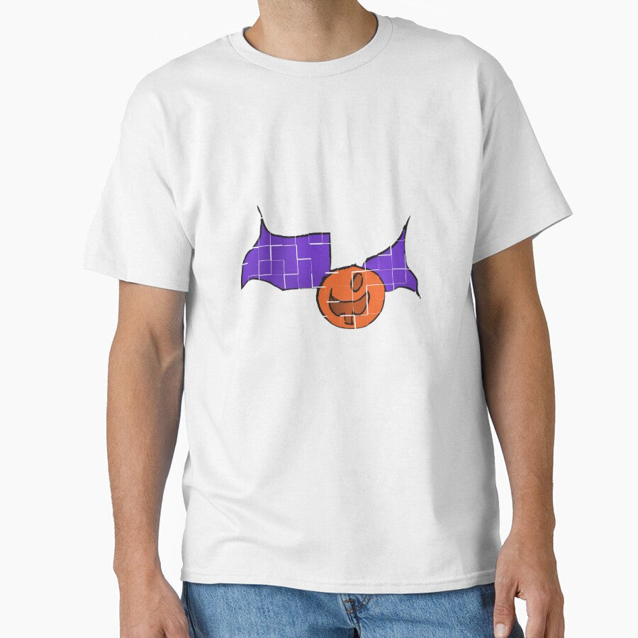 Halloween tile pumpkin with cape art by Coffeemerc117