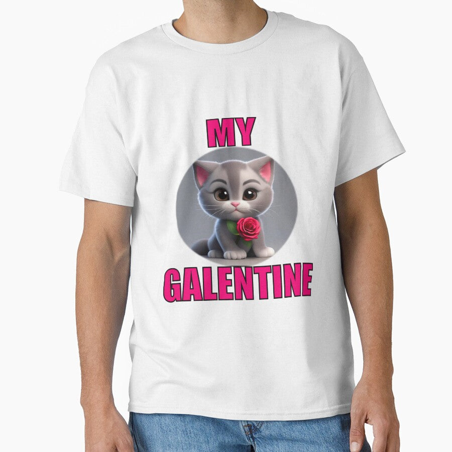 Very Happy and Really Super Cute kitten on Galentines day and Galentines party, gift idea for Galentines day by sailorsam1805
