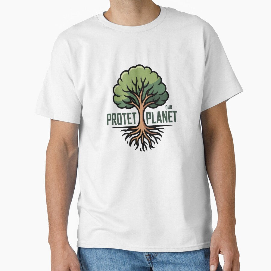 Protect Our Planet Earth Tree Roots Art by Nuvoro Eco Awareness