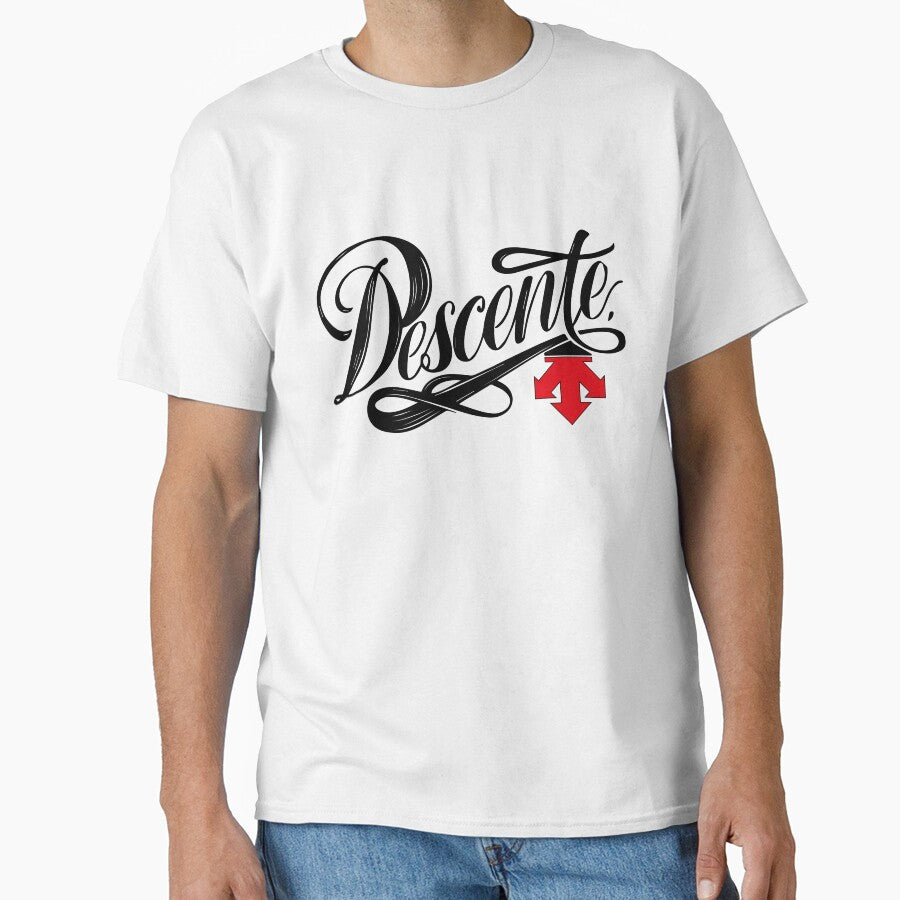 Descente Brand Logo T-Shirt for Men and Women by kirallshop