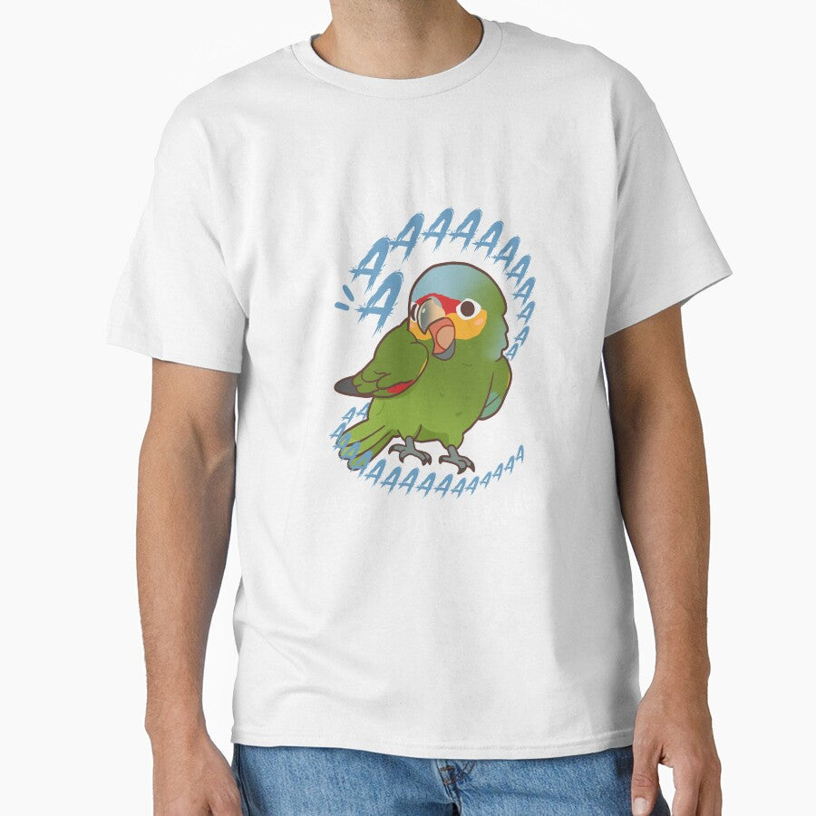 Red-lored Amazon Parrot Aaaa by Clara Hollins
