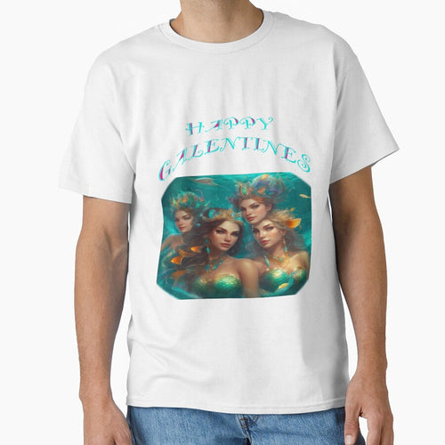 4 siren Mermaids posing Galentines card, perfect gift idea for Galentines day by sailorsam1805